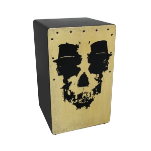 KG Cajon BSP DS FS CS Cowboy Skull Fixed Snare	
