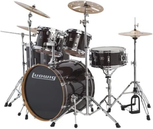 Ludwig Evolution Maple LCEM622XTB Transparent Black - zestaw perkusyjny