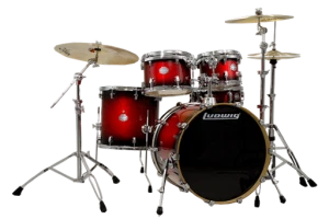 Ludwig Element Birch Deep Red Burst LCB522FXSD - zestaw perkusyjny