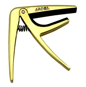 Aroma AC 01 Gold - kapodaster do gitary, uniwersalny