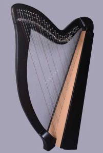 Halifax 2774 BW BK Celtic Harp 29 Black - harfa celtycka