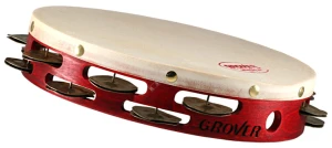 Grover Pro Percussion T2 HTS 10" Double Row HT Silver - tamburyn