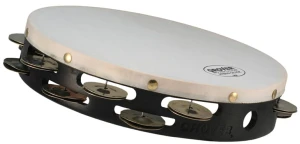 Grover Pro Percussion T2 HS 10" Double Row Hybrid Silver - tamburyn
