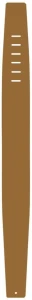 Perri's 178C 3,5" Leather Tan - pasek do gitary