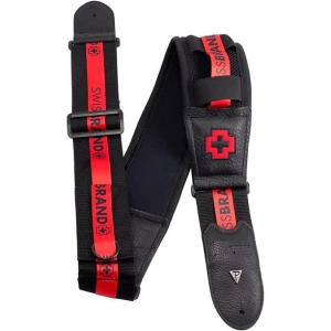 Perri's 8292 3,5" Neoprene Swiss Brand Red - Pasek do gitary