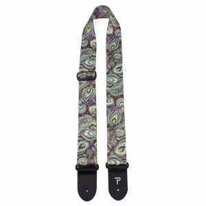 Perri's 7299 2" Paisley Design Marun Lavender Mint - Pasek do gitary