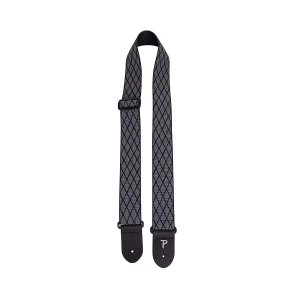 Perri's 7583 2" Jacquard Black Diamond Pane - pasek gitarowy