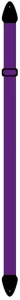 Perri's 958 2" Nylon Purple - pasek do gitary
