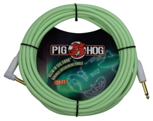 Kabel Instrumentalny - Pig Hog PCH20GLOR Glow in the dark Łamany