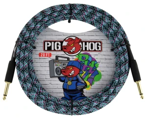 Kabel Instrumentalny - Pig Hog PCH20GBL Blue Graffiti