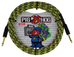 Kabel Instrumentalny - Pig Hog PCH10GYWR Yellow Graffiti Łamany