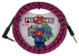 Kabel Instrumentalny - Pig Hog PCH10GPKR Pink Graffiti Łamany