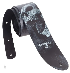 Perri's 11024 2,5" Beserker Skull Alchemy Direct To Leather pasek do gitary