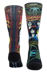 Perri;s AEB305-001-O-M Aerosmith Dye Sublimation Crew Black Skarpety