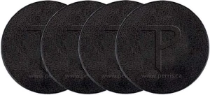 Perri's LCPL01 Black Skórzane Podkładki 