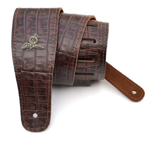 Magma MC02 Crocodile Brown Pasek do Gitary