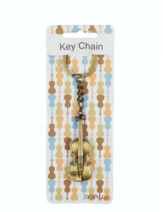 Ruby K1071 Brelok Skrzypce Antique Brass