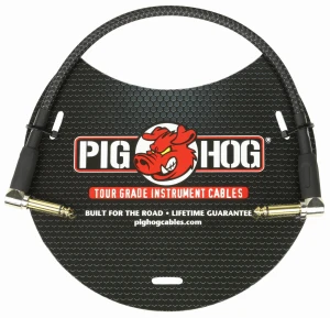  Pig Hog PCH1BKR - kabel instrumentalny jack 6, 3 mm mono "łamany"