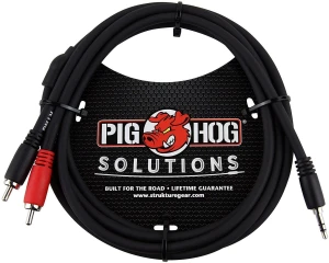 Pig Hog PB-S3R03 - kabel jack 3,5 mm - 2 x RCA